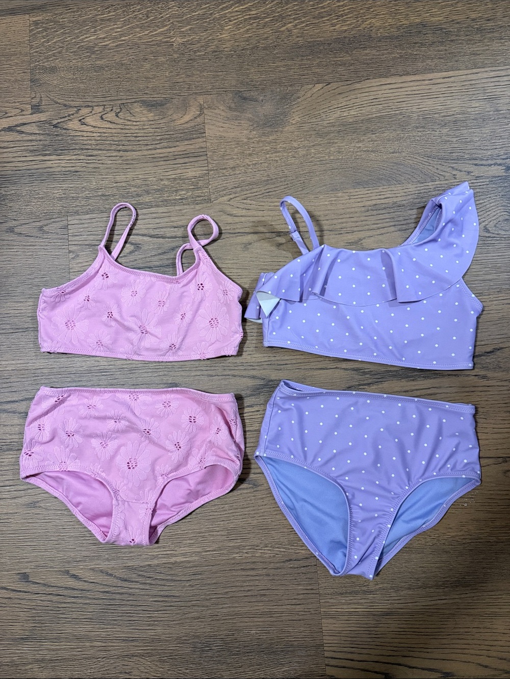 Gap 2- Piece Girls Bathing Suit Set - Lilac & Pink - size M (8)